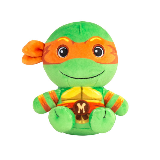 Club Mocchi-Mocchi- Teenage Mutant Ninja Turtles Plush - TMNT Michelangelo Plushie - Easter Toys and Easter Basket Stuffers - Plush Collectible TMNT Figures - Soft Plush Toys - 6 inch