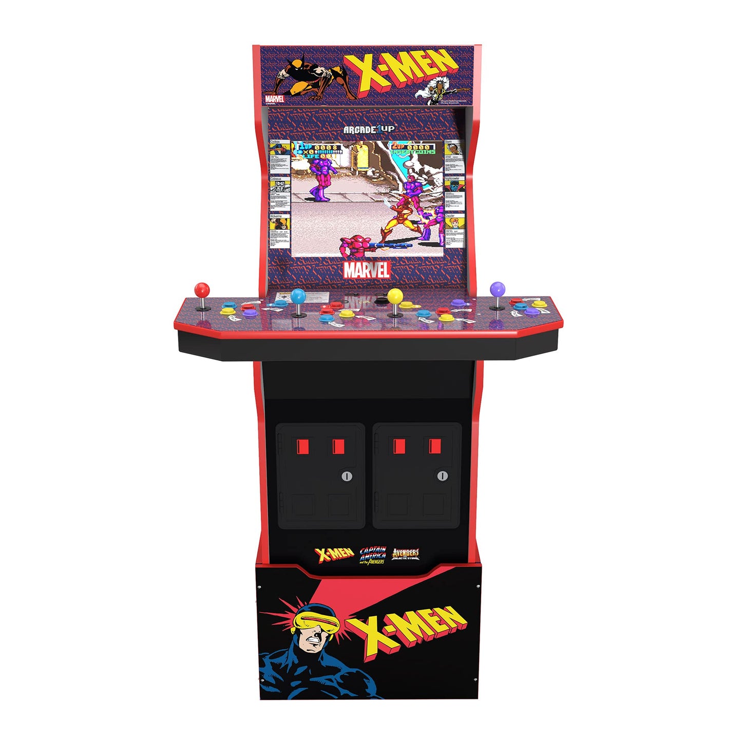 Arcade 1Up Arcade1Up X-Men 4 Player Arcade Machine (with Riser & Stool) - Electronic Games