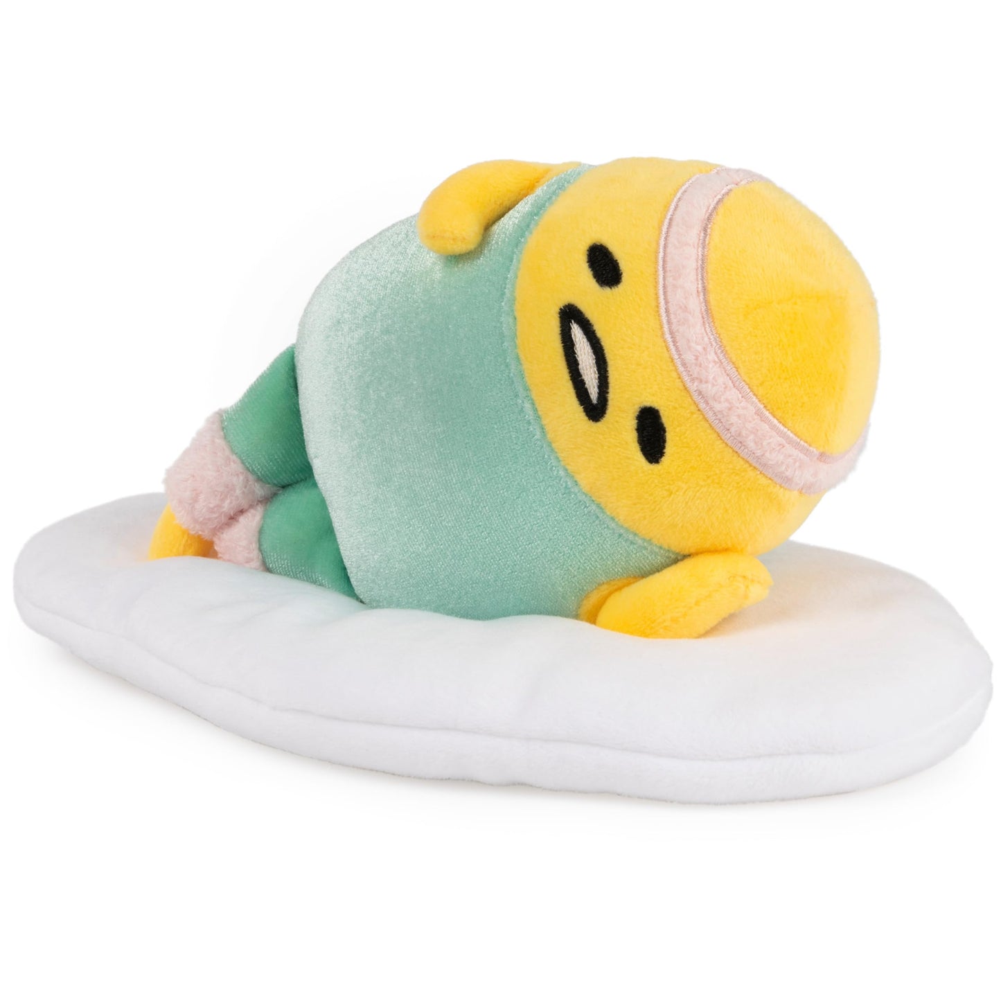 GUND Sanrio Gudetama The Lazy Egg Stuffed Animal, Eggercise Gudetama Valentine's Plushie, Plush Toy for Ages 8 and Up, 5”