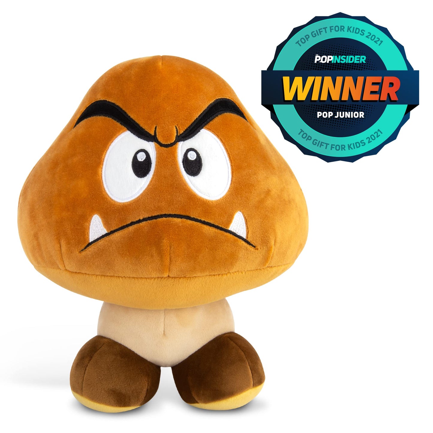 Club Mocchi- Mocchi - Nintendo Super Mario Plush, Collectible Squishy Goomba Plushies - 15 Inch