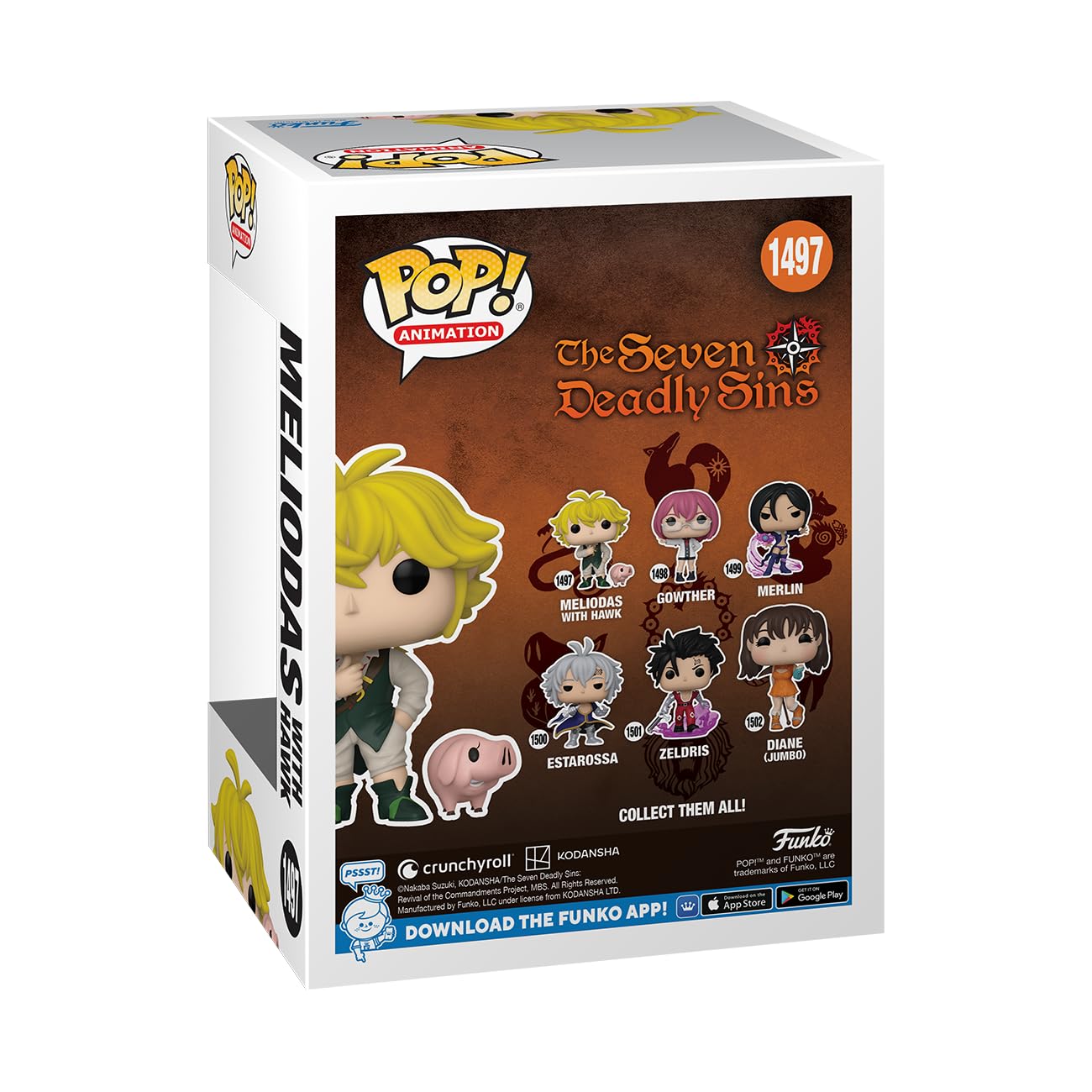 Funko Pop! & Buddy: The Seven Deadly Sins - Meliodas with Hawk