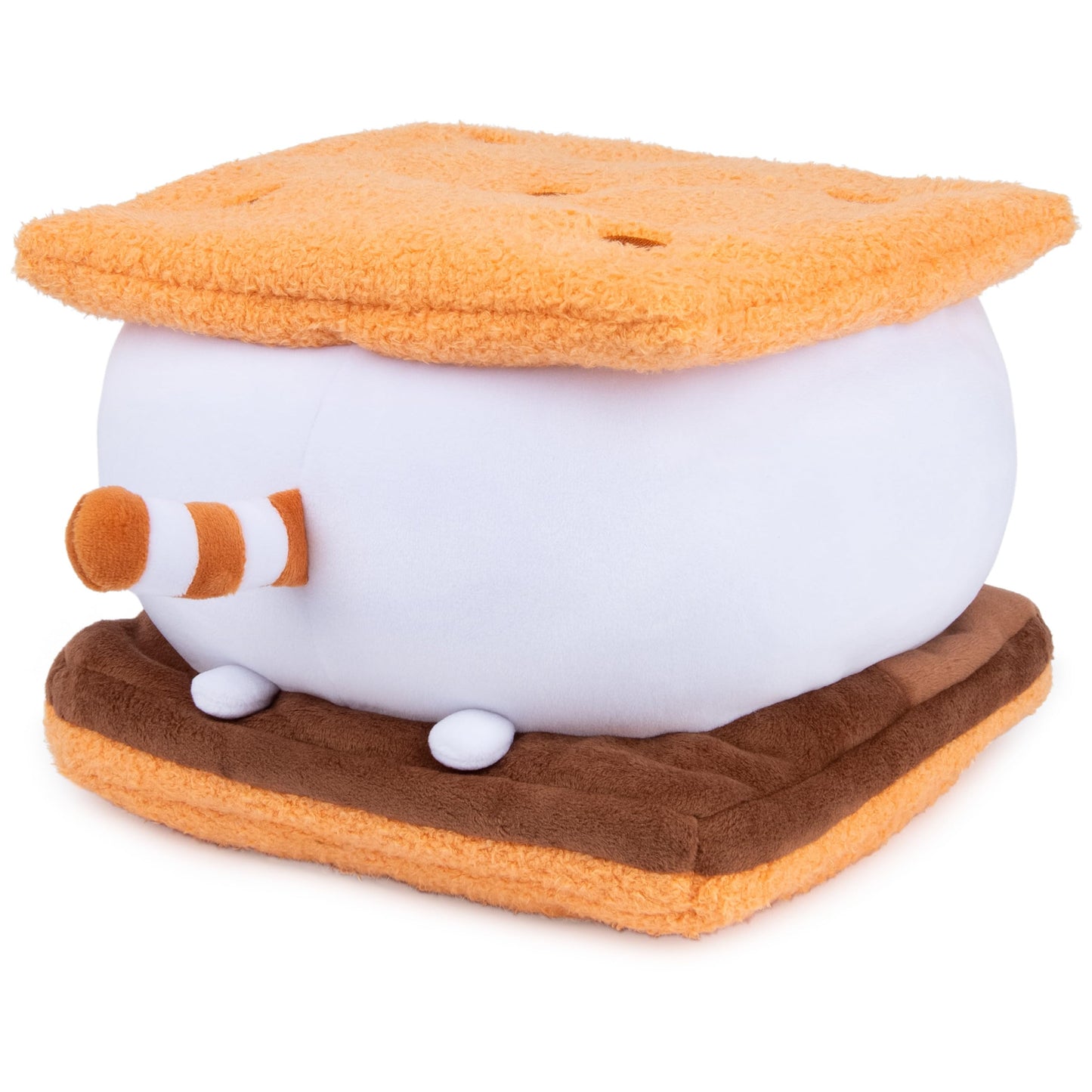 GUND Pusheen S’Mores Squisheen Plush, Stuffed Animal for Ages 8 and Up, Brown/White, 12”