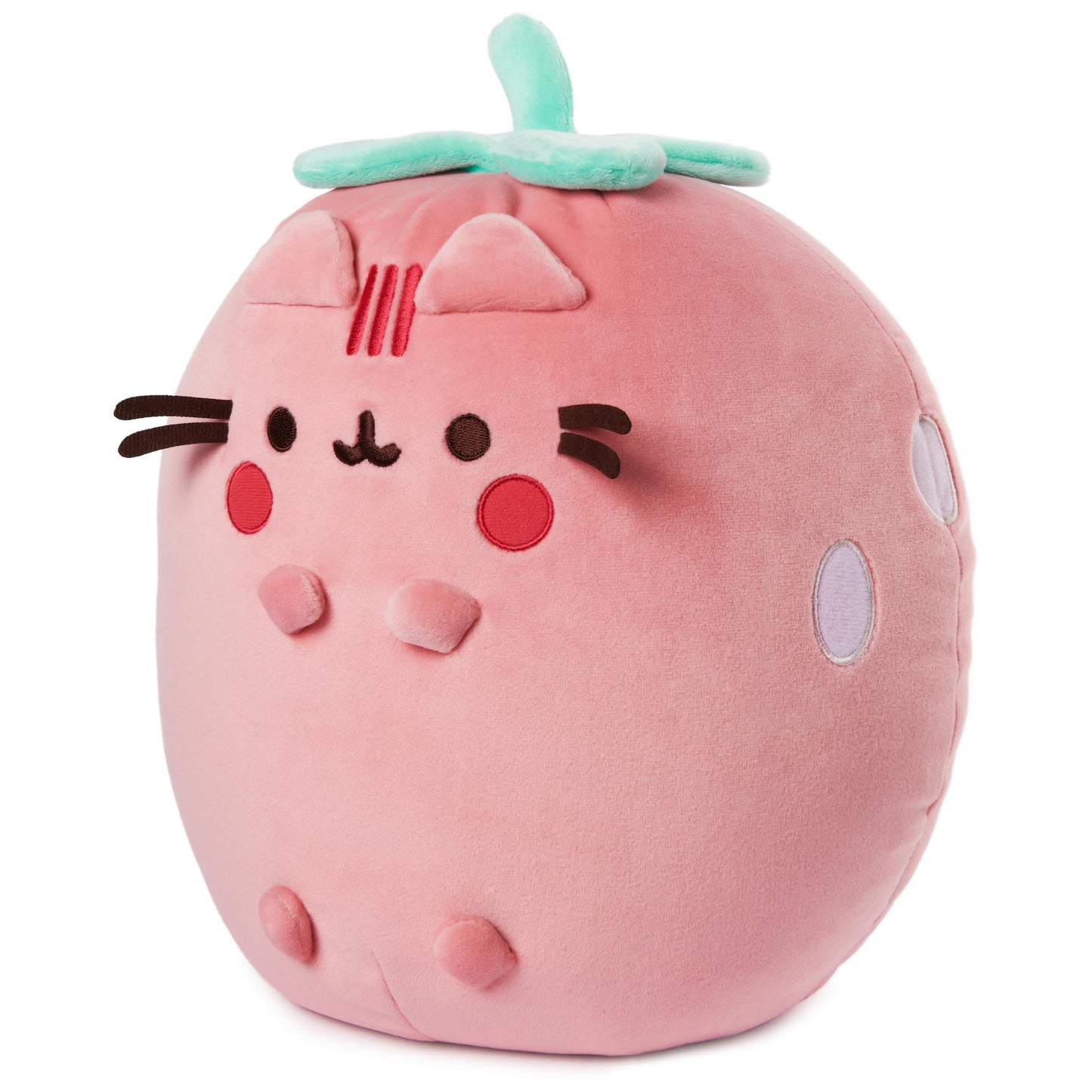 GUND Pusheen Strawberry Scented Squisheen Plush, Squishy Toy Stuffed Animal for Ages 8 and Up, Pink, 11