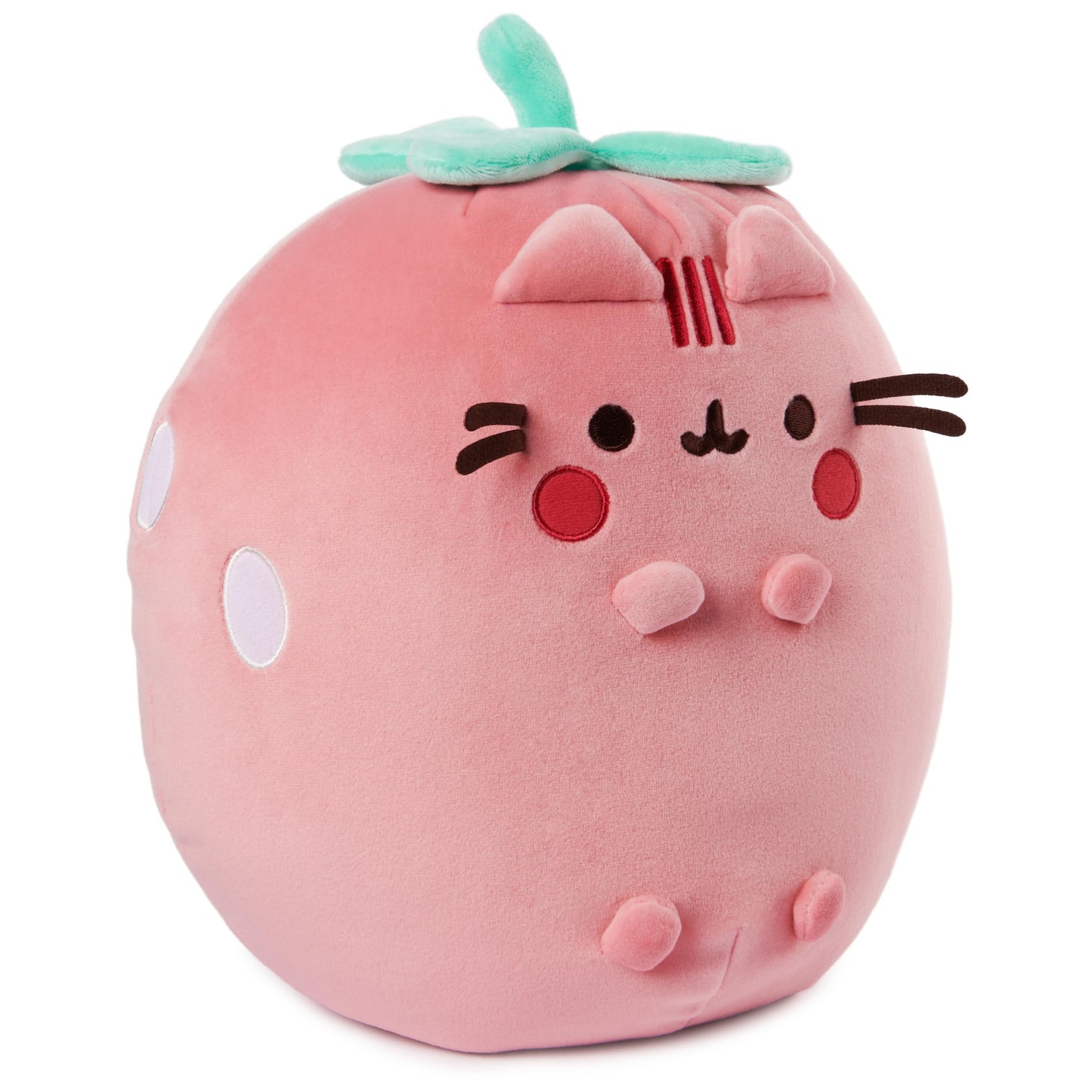 GUND Pusheen Strawberry Scented Squisheen Plush, Squishy Toy Stuffed Animal for Ages 8 and Up, Pink, 11