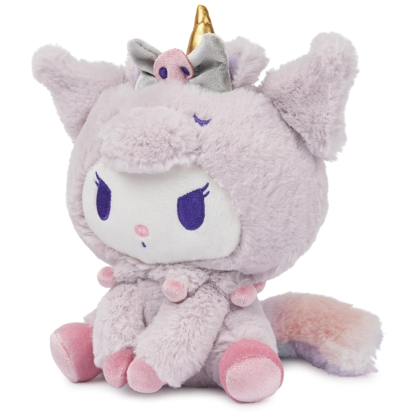 GUND Sanrio Kuromi Unicorn Plush Toy, Premium Stuffed Animal for Ages 1 and Up, Purple, 6”