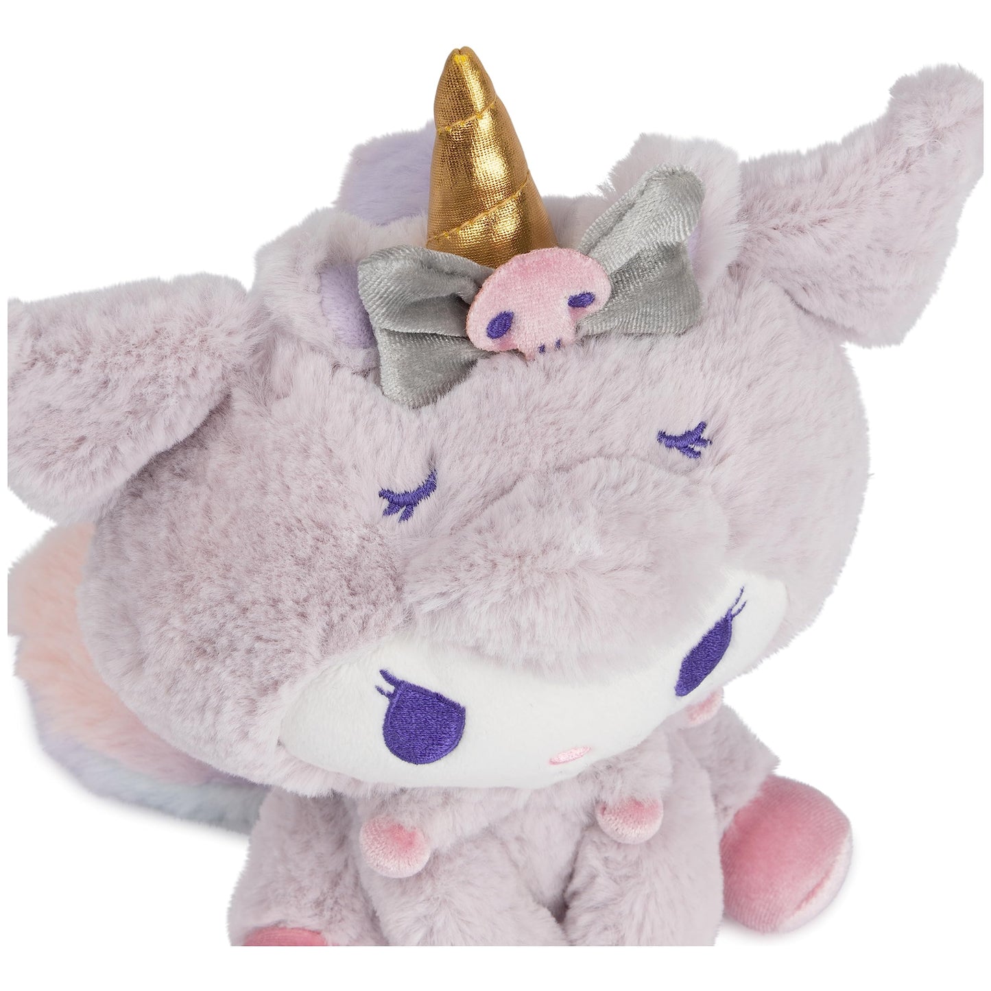 GUND Sanrio Kuromi Unicorn Plush Toy, Premium Stuffed Animal for Ages 1 and Up, Purple, 6”