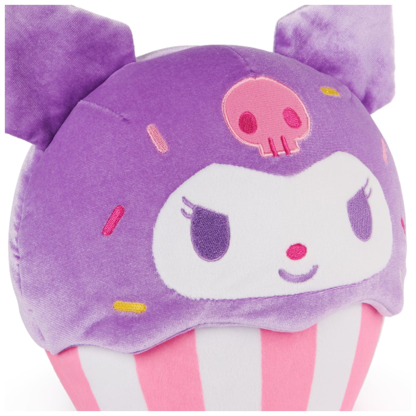 GUND Sanrio Hello Kitty and Friends Kuromi Cupcake Plush, Stuffed Animal for Ages 1 and Up, Purple/White, 8”