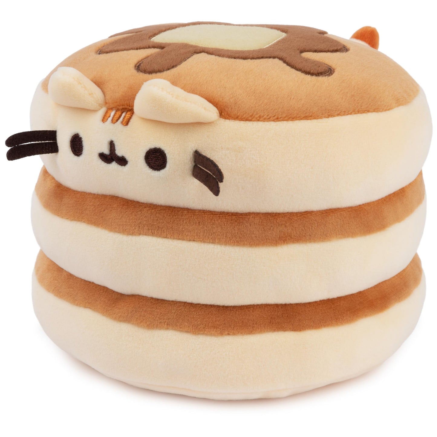 GUND Pusheen The Cat Pancake Squisheen Plush, Squishy Toy Stuffed Animal for Ages 8 and Up, Brown, 6”