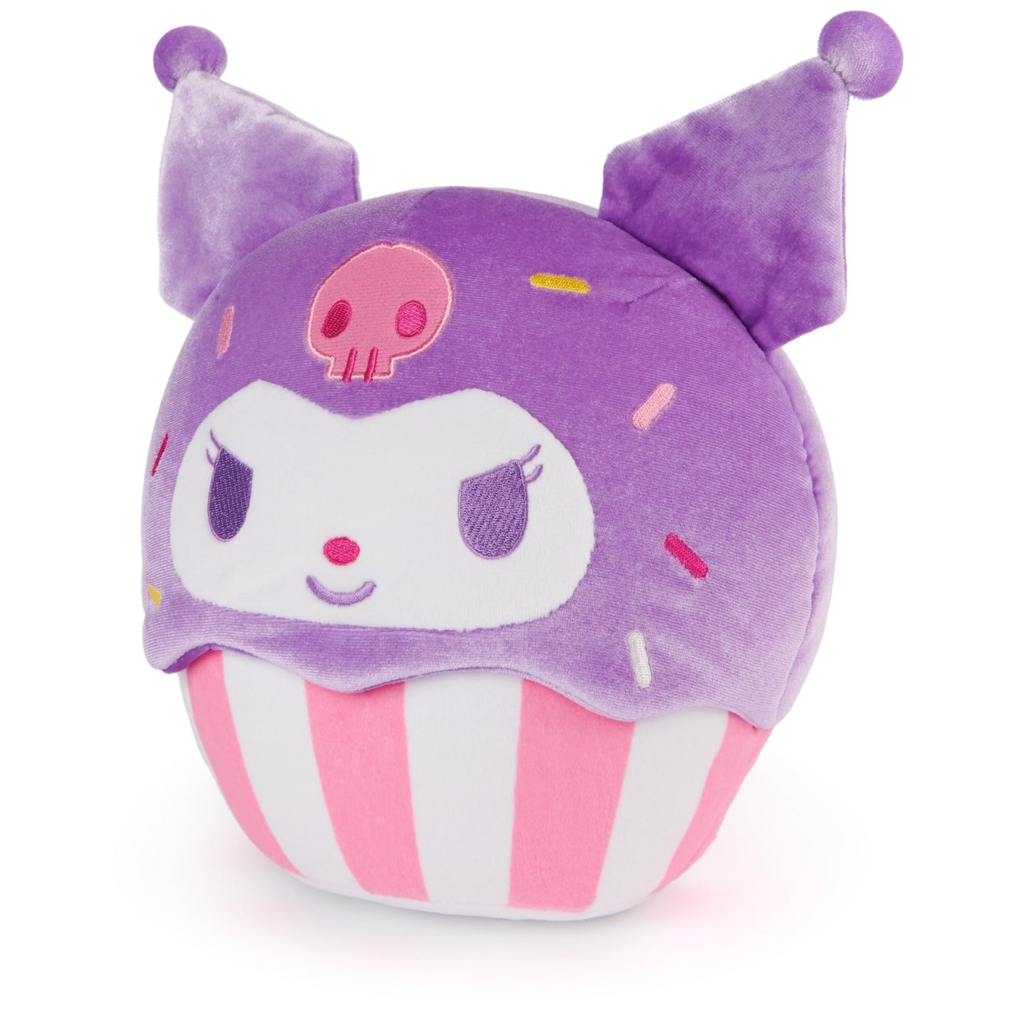 GUND Sanrio Hello Kitty and Friends Kuromi Cupcake Plush, Stuffed Animal for Ages 1 and Up, Purple/White, 8”