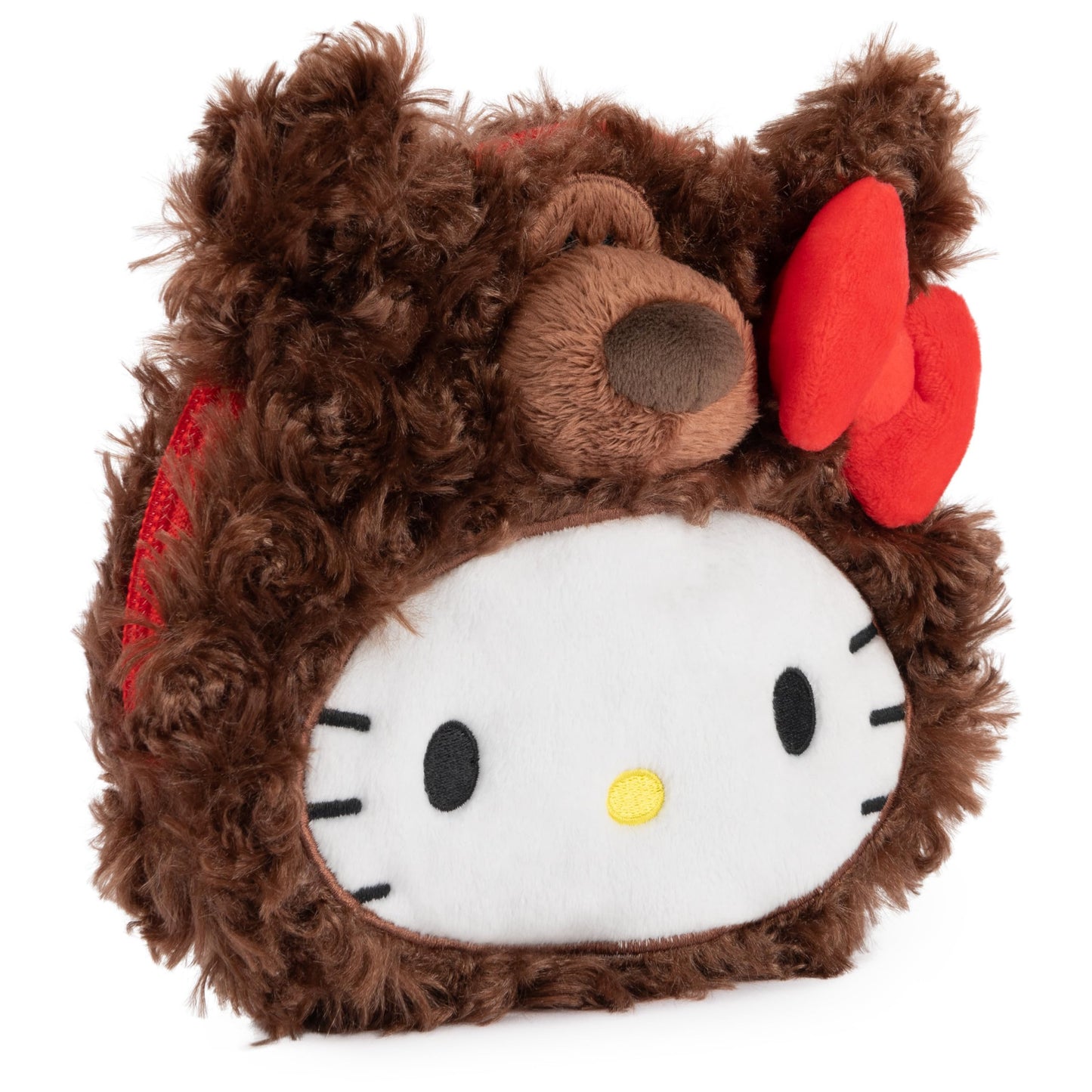 GUND Sanrio Hello Kitty Philbin Teddy Bear Plush Pouch with Zipper for Ages 1 and Up, Brown, 5.5”