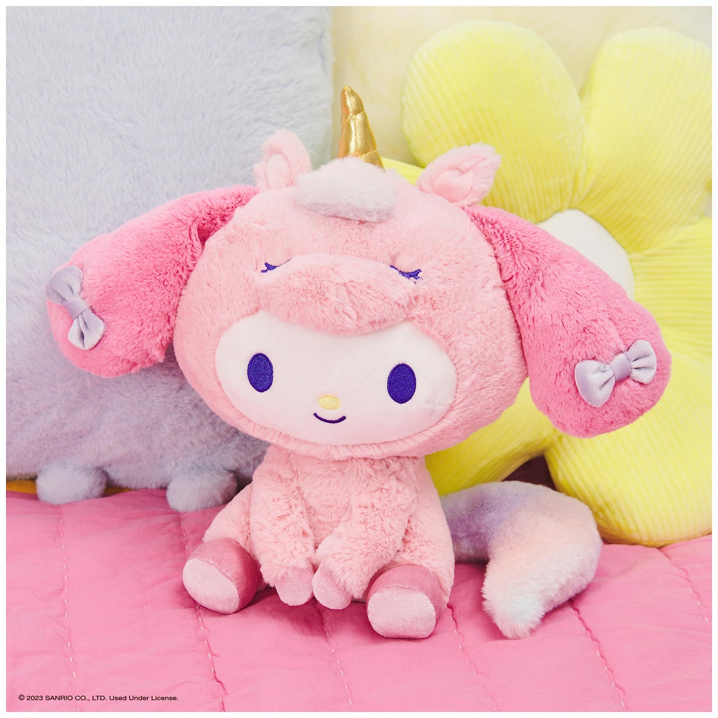 GUND Sanrio My Melody Unicorn Plush Toy, Premium Stuffed Animal for Ages 1 and Up, Pink, 9.5”