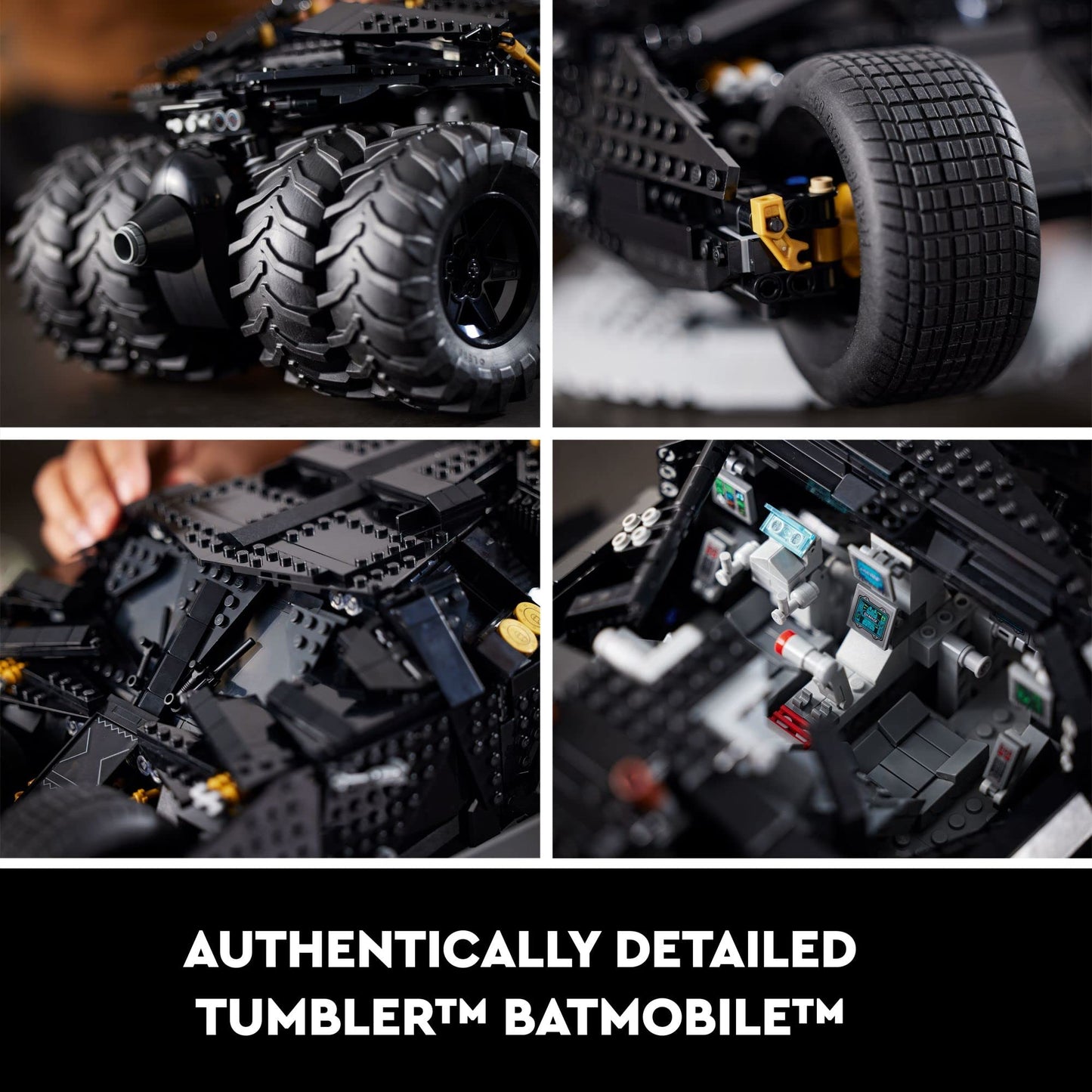 LEGO DC Batman Batmobile Tumbler 76240 Iconic Car Model from The Dark Knight Trilogy, Building Set for Adults, Collectible Display Gift Idea