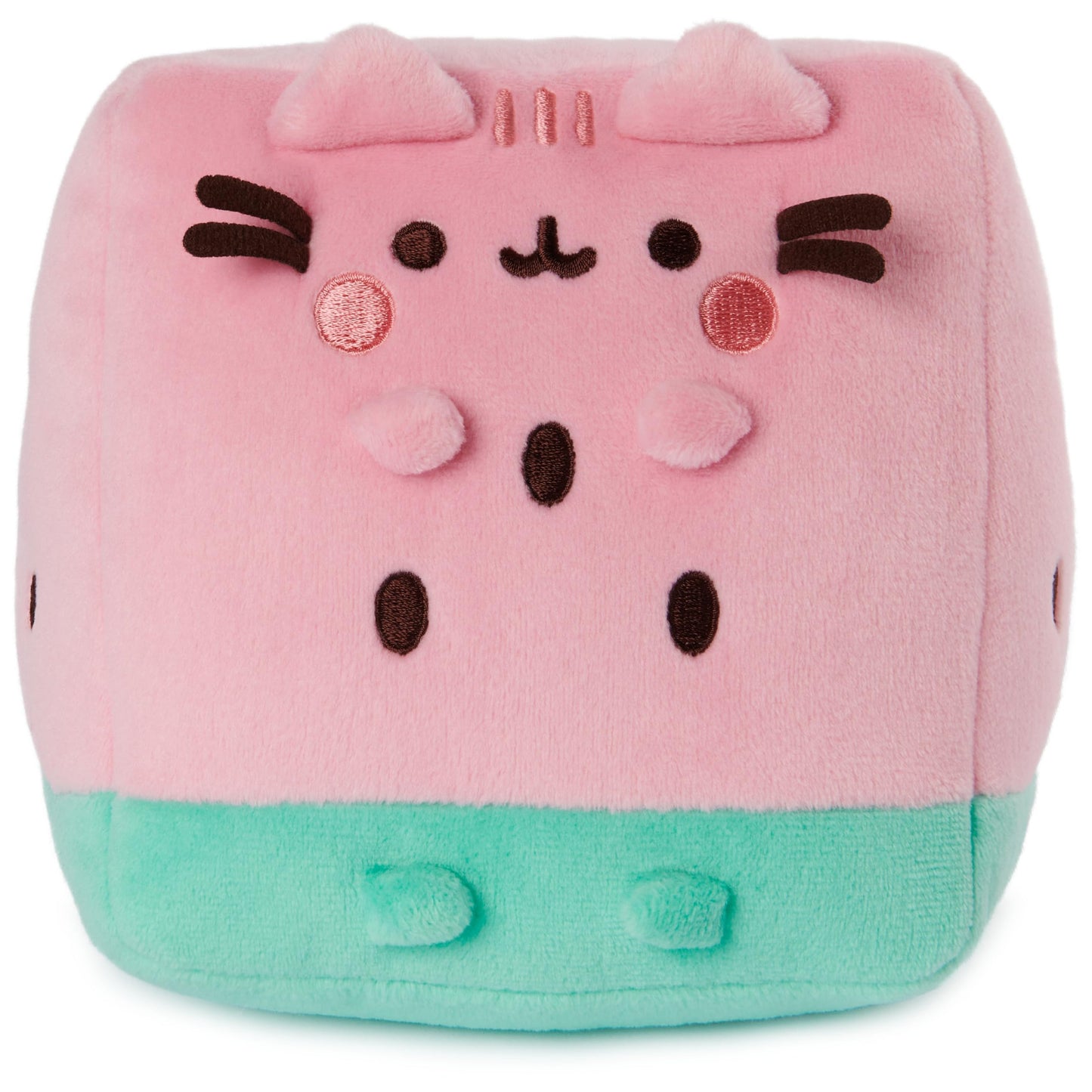 GUND Pusheen Watermelon Plush, Cat Stuffed Animal for Ages 8 and Up, Pink/Green, 6”