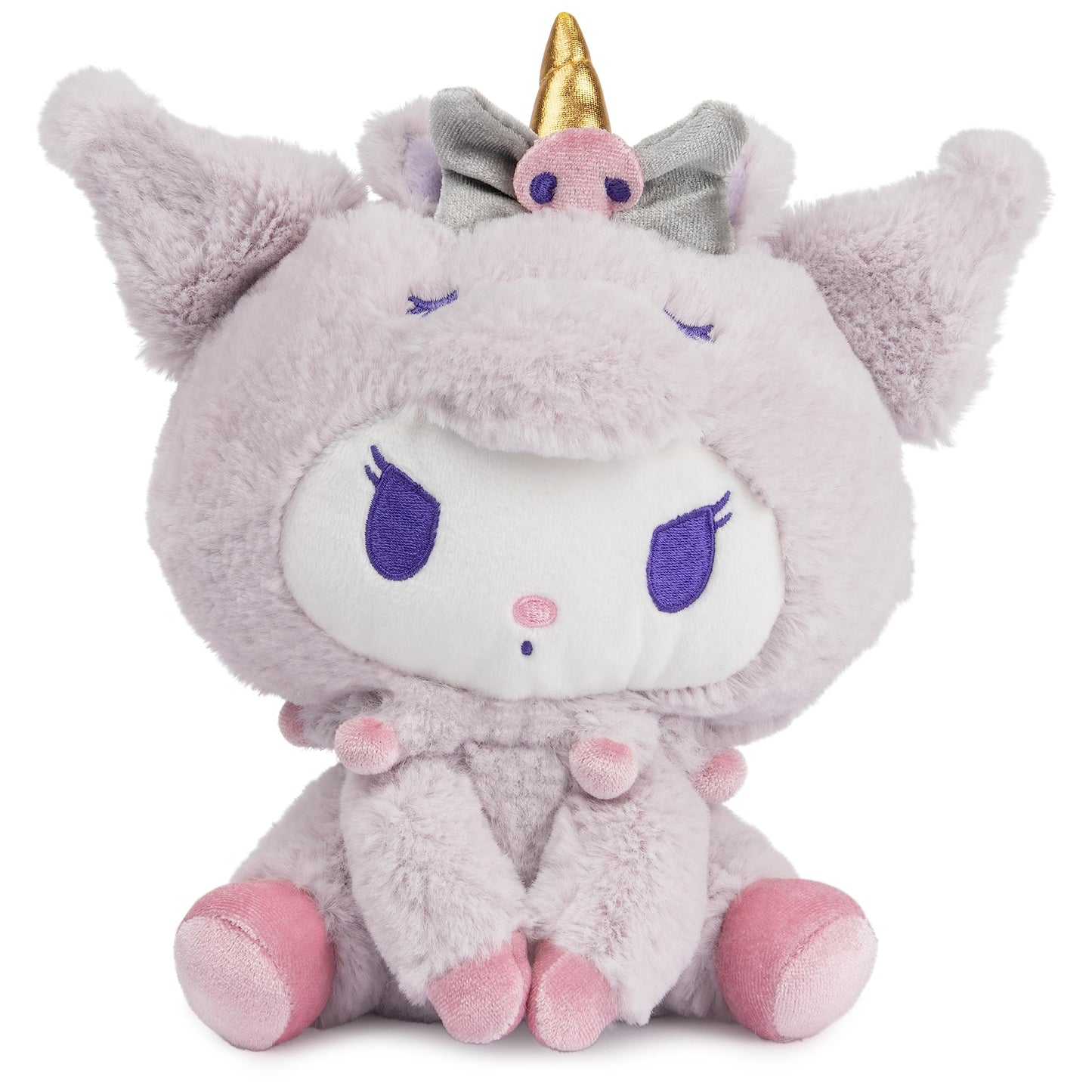 GUND Sanrio Kuromi Unicorn Plush Toy, Premium Stuffed Animal for Ages 1 and Up, Purple, 6”