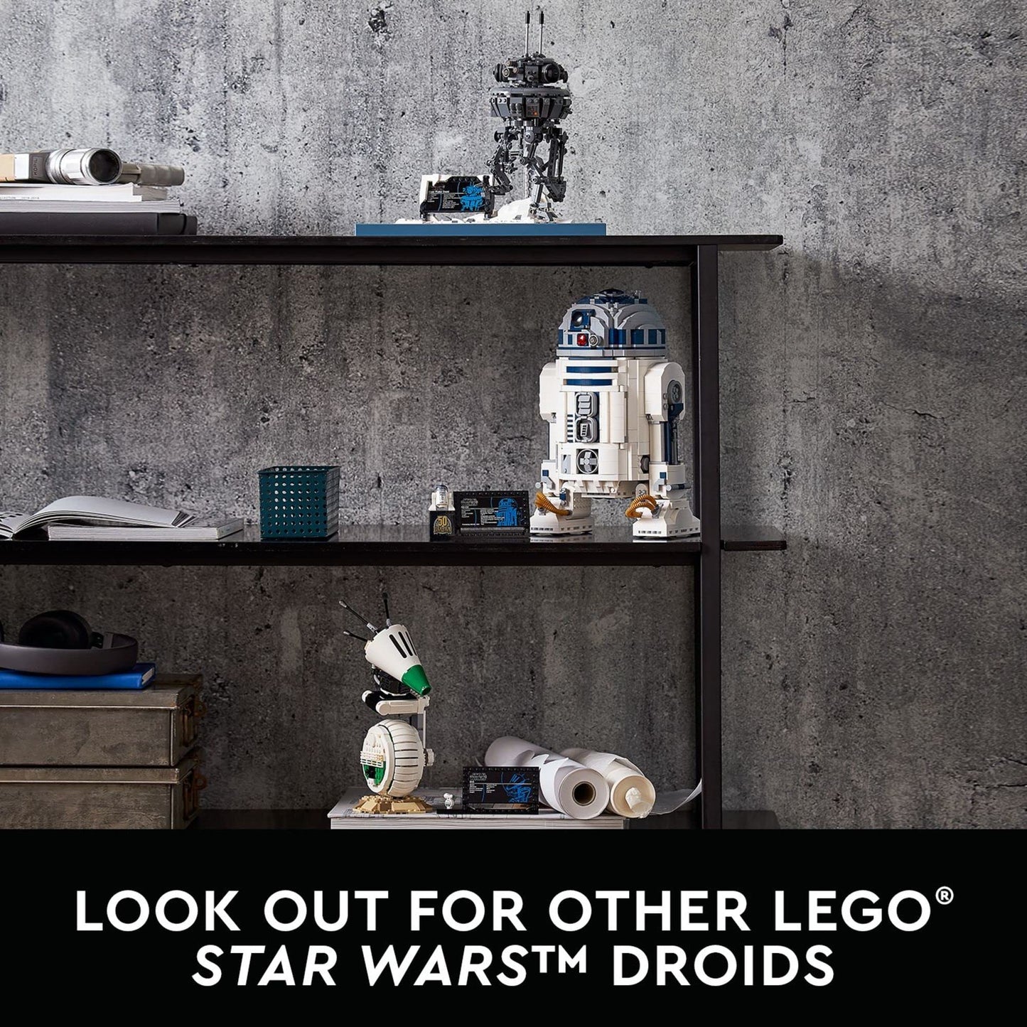 LEGO Star Wars R2-D2 75308 Droid Building Set for Adults, Collectible Display Model with Luke Skywalker’s Lightsaber, Great Birthday for Husbands, Wives, Any Star Wars Fans