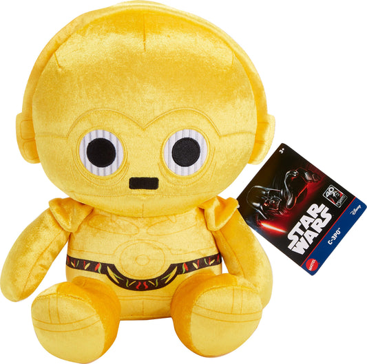 Star Wars Return of the Jedi Plush Toy, Snug Club C3-Po Soft Character Doll, 40th Anniversary, Approx. 7-Inch