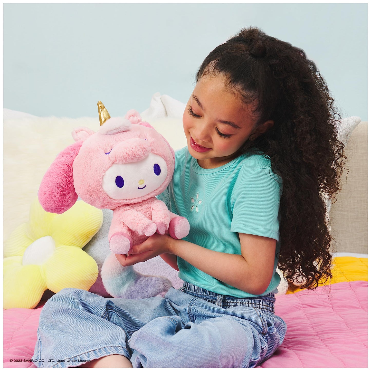 GUND Sanrio My Melody Unicorn Plush Toy, Premium Stuffed Animal for Ages 1 and Up, Pink, 9.5”